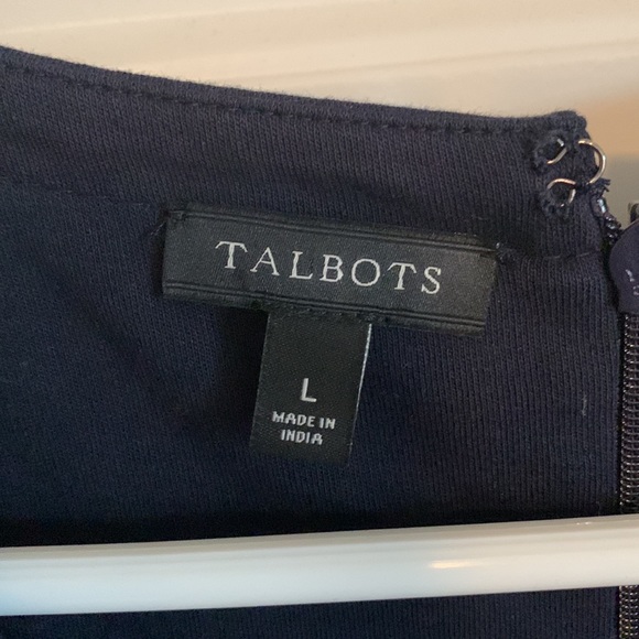 Talbots navy blue shell dress size large - Picture 2 of 7